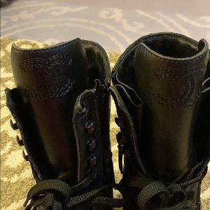 Chanel combat boots